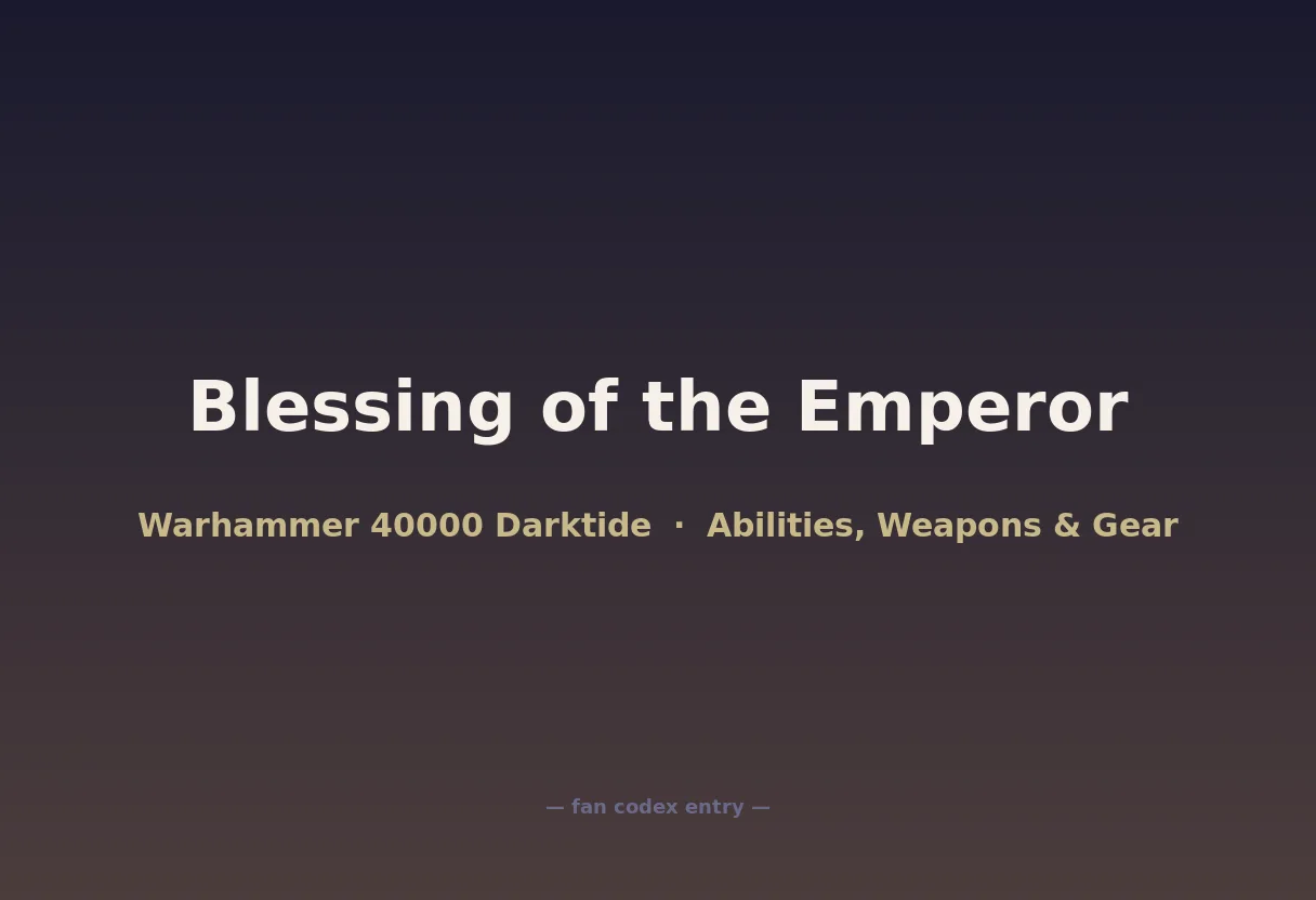 Blessing of the Emperor