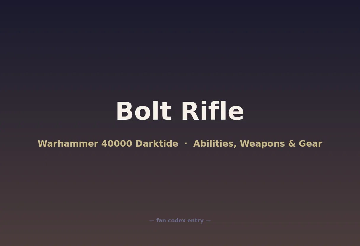 Bolt Rifle