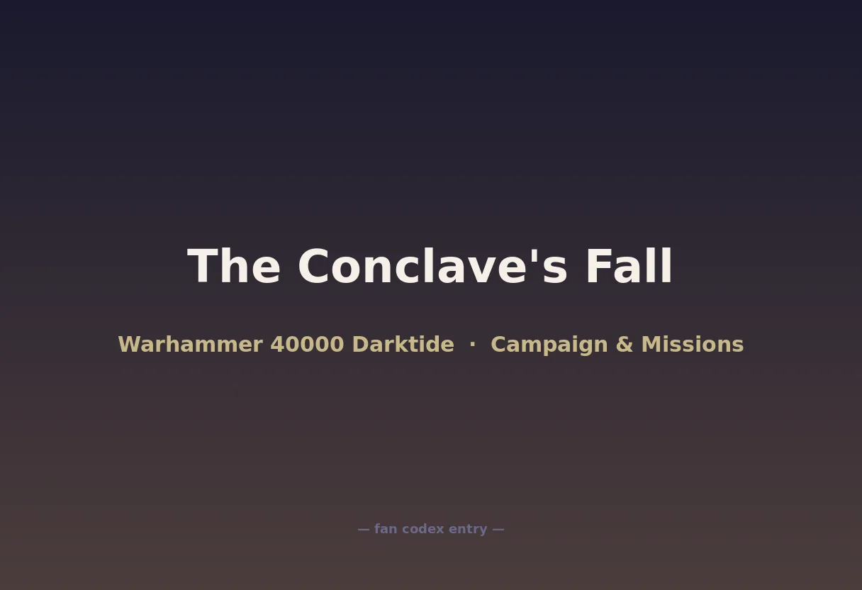 The Conclave's Fall